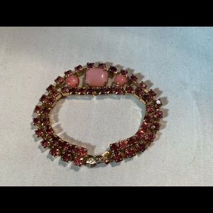Vintage rhinestone and cabachon bracelet